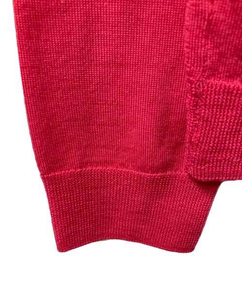 BALLSEY（ボールジィ）BALLSEY (ボールジィ) スーパーファインウール クルーネックカーディガン ピンク サイズ:Sの古着・服飾アイテム