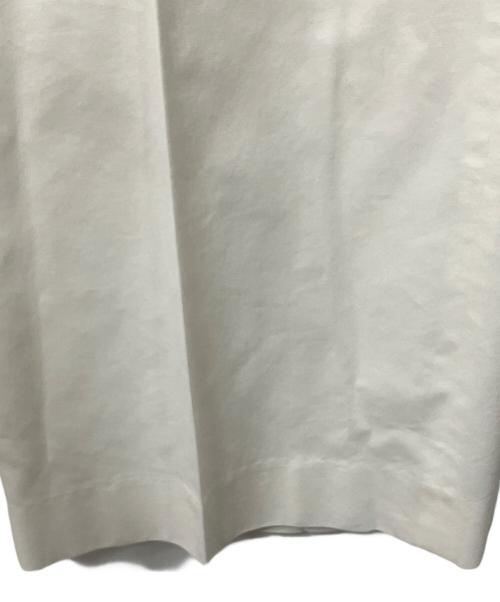 TOMORROW LAND（トゥモローランド）TOMORROW LAND (トゥモローランド) コットンシルクデニム ワイドストレートパンツ ホワイト サイズ:36の古着・服飾アイテム