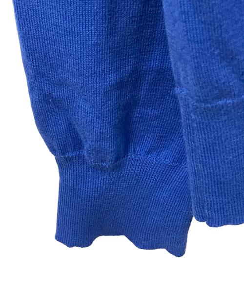 BALLSEY（ボールジィ）BALLSEY (ボールジィ) ハイゲージコットン クルーネックカーディガン ブルー サイズ:Sの古着・服飾アイテム