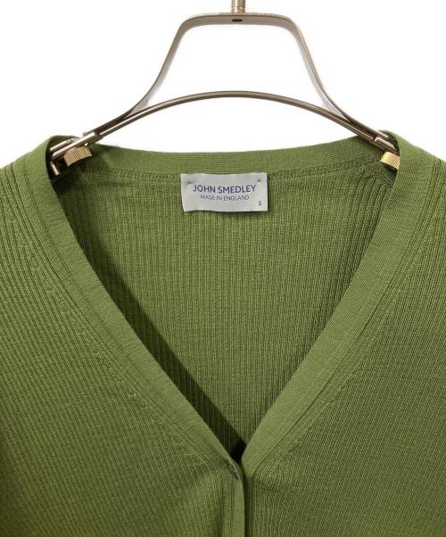 JOHN SMEDLEY（ジョンスメドレー）JOHN SMEDLEY (ジョンスメドレー) 薄手カーディガン グリーン サイズ:Sの古着・服飾アイテム