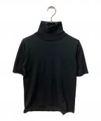 AK+1エーケーワン）の古着「五分袖 ハイネックニット」｜ブラック