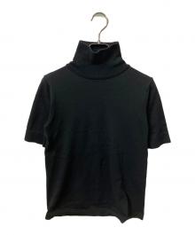 AK+1（エーケーワン）の古着「五分袖 ハイネックニット」｜ブラック