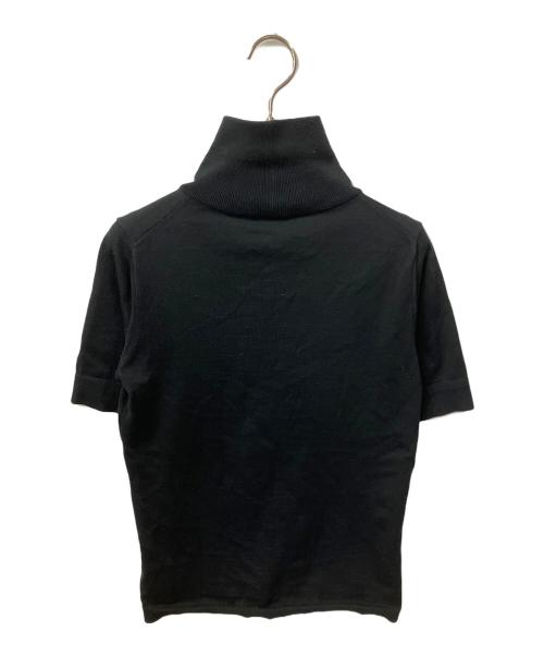 AK+1（エーケーワン）AK+1 (エーケーワン) 五分袖 ハイネックニット ブラック サイズ:36の古着・服飾アイテム