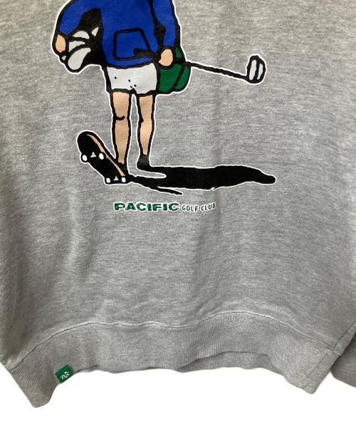 Pacific GOLF CLUB（パシフィックゴルフクラブ）Pacific GOLF CLUB (パシフィックゴルフクラブ) SKATER SWEAT HOODIE グレー サイズ:Lの古着・服飾アイテム