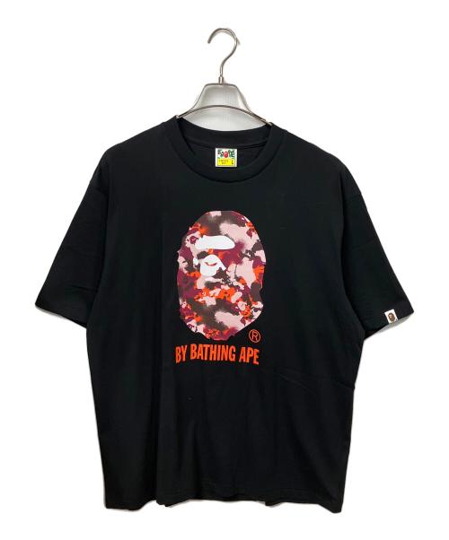 A BATHING APE（アベイシングエイプ）A BATHING APE (アベイシングエイプ) MAP CAMO BY RELAXED FIT TEE ブラック サイズ:Ｌの古着・服飾アイテム