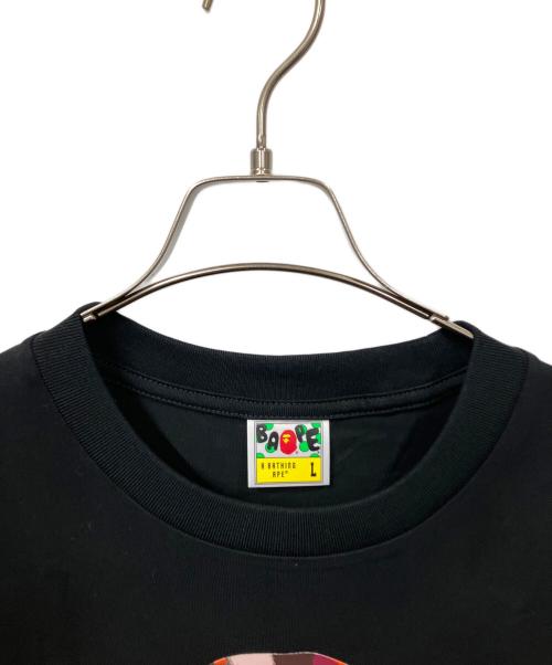 A BATHING APE（アベイシングエイプ）A BATHING APE (アベイシングエイプ) MAP CAMO BY RELAXED FIT TEE ブラック サイズ:Ｌの古着・服飾アイテム