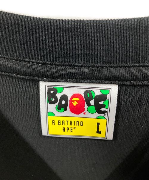 A BATHING APE（アベイシングエイプ）A BATHING APE (ア ベイシング エイプ) BLUR RELAXED FIT TEE ブラック サイズ:Ｌの古着・服飾アイテム