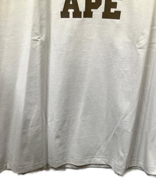 A BATHING APE（アベイシングエイプ）A BATHING APE (ア ベイシング エイプ) CAMO COLLEGE TEE グレー サイズ:2XLの古着・服飾アイテム