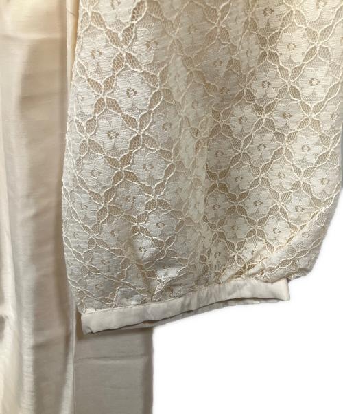 Rose Tiara（ローズティアラ）Rose Tiara (ローズティアラ) 半袖ワンピース ベージュ サイズ:42 未使用品の古着・服飾アイテム