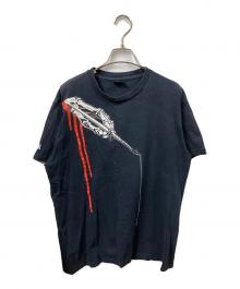 CUSTOMADE×stussy（カスタメイド×ステューシー）の古着「プリント半袖カットソー ブラック」｜ブラック