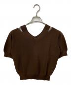 ANAYIアナイ）の古着「薄手ニット ブラウン」｜ブラウン