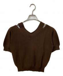 ANAYI（アナイ）の古着「薄手ニット ブラウン」｜ブラウン