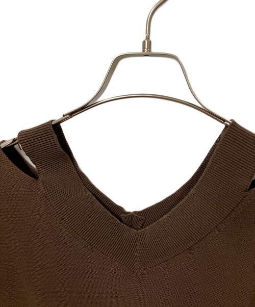 ANAYI（アナイ）ANAYI (アナイ) 薄手ニット ブラウン ブラウン サイズ:Ｍの古着・服飾アイテム