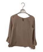 JUSGLITTYジャスグリッティー）の古着「長袖ブラウス ベージュ」｜ベージュ