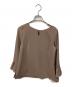 JUSGLITTY（ジャスグリッティー）の古着「長袖ブラウス ベージュ」｜ベージュ