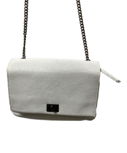 GIANNI CHIARINI（ジャンニ キアリーニ）GIANNI CHIARINI (ジャンニ キアリーニ) ショルダーバッグ　ホワイト ホワイトの古着・服飾アイテム