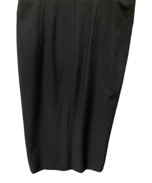 Noble（ノーブル）Noble (ノーブル) スラブオックスロングサロペットスカート ブラック サイズ:UK34 未使用品の古着・服飾アイテム