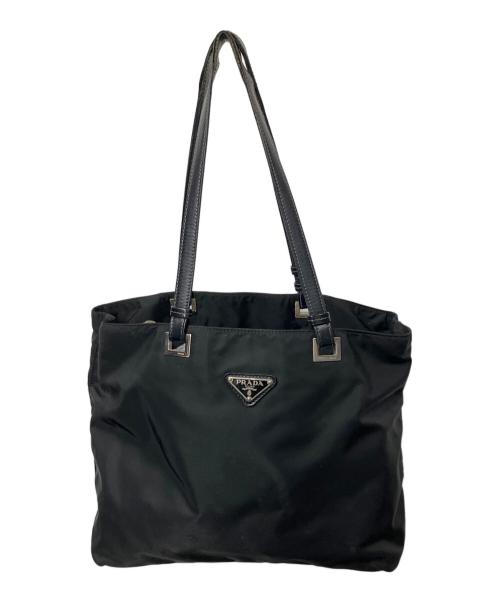 PRADA（プラダ）PRADA (プラダ) ナイロントートバッグ ブラック ブラックの古着・服飾アイテム