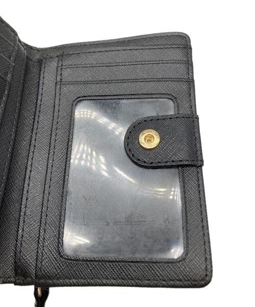 Kate Spade（ケイトスペード）Kate Spade (ケイトスペード) 2つ折り財布 ブラック ブラックの古着・服飾アイテム