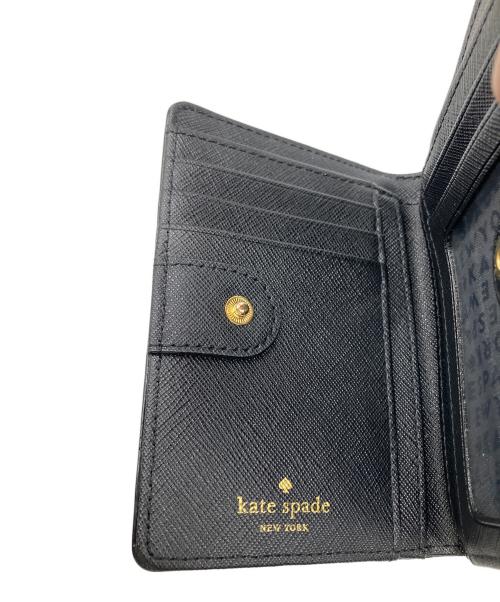 Kate Spade（ケイトスペード）Kate Spade (ケイトスペード) 2つ折り財布 ブラック ブラックの古着・服飾アイテム