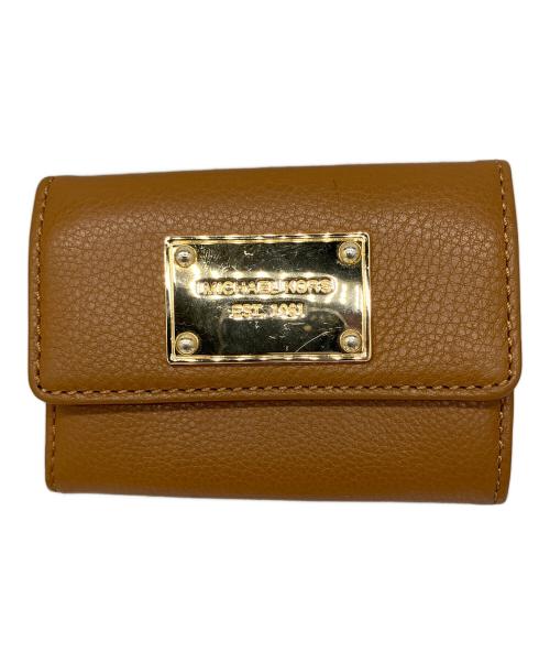 MICHAEL KORS（マイケル・コース）MICHAEL KORS (マイケル・コース) フラップコインケース ブラウン ブラウンの古着・服飾アイテム