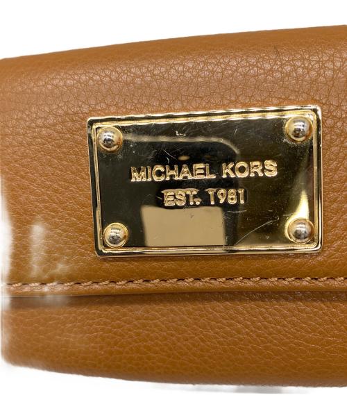 MICHAEL KORS（マイケル・コース）MICHAEL KORS (マイケル・コース) フラップコインケース ブラウン ブラウンの古着・服飾アイテム
