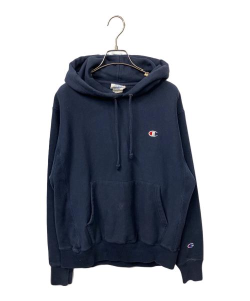 Champion REVERSE WEAVE（チャンピオン リバース ウィーブ）Champion REVERSE WEAVE (チャンピオン リバース ウィーブ) パーカー ネイビー ネイビー サイズ:Ｍの古着・服飾アイテム