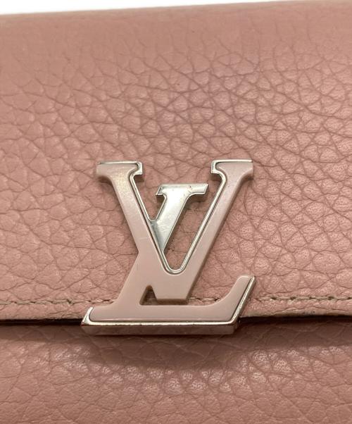 LOUIS VUITTON（ルイ ヴィトン）LOUIS VUITTON (ルイ ヴィトン) ポルトフォイユ・カプシーヌ ピンクの古着・服飾アイテム