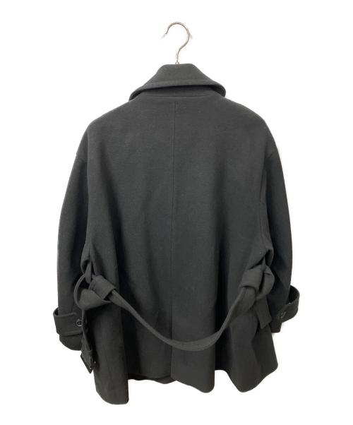 chico（チコ）chico (チコ) ミディアム丈トレンチ風コート ブラック ブラック サイズ:Freeの古着・服飾アイテム