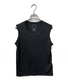 山と道（ヤマトミチ）の古着「メリノウールノースリーブカットソー グレー」｜グレー