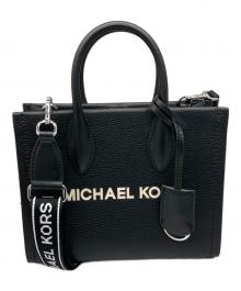 MICHAEL KORS（マイケル・コース）の古着「トップジップ ショッパートート クロスボディ スモール MIRELLA」｜ブラック