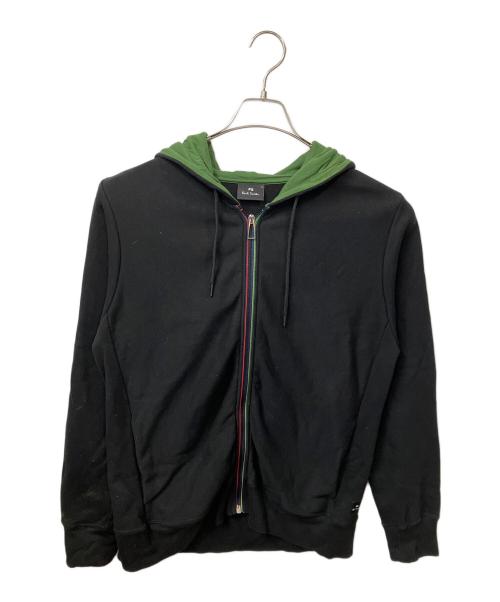 PS Paul Smith（ＰＳポールスミス）PS Paul Smith (ＰＳポールスミス) ジップパーカー ブラック サイズ:Lの古着・服飾アイテム