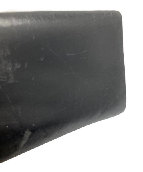 所作 shosa（ショサ）所作 shosa (ショサ) 箔押し牛革ロングウォレット ブラックの古着・服飾アイテム