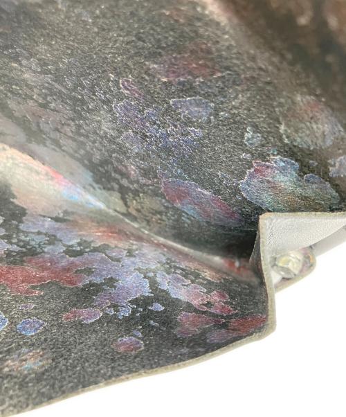 所作 shosa（ショサ）所作 shosa (ショサ) 箔押し牛革ロングウォレット ブラックの古着・服飾アイテム