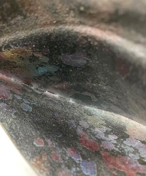 所作 shosa（ショサ）所作 shosa (ショサ) 箔押し牛革ロングウォレット ブラックの古着・服飾アイテム