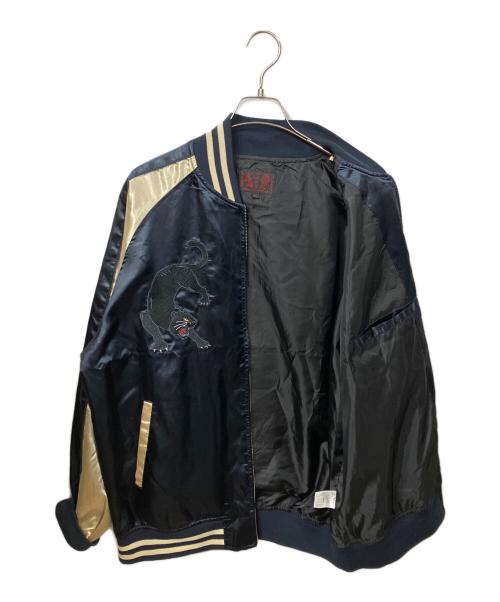 一心如鏡（イッシンニョキョウ）一心如鏡 (イッシンニョキョウ) スカジャン JAPAN ネイビー サイズ:3Lの古着・服飾アイテム