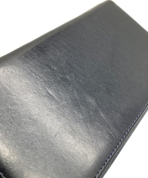 Whitehouse Cox（ホワイトハウスコックス）Whitehouse Cox (ホワイトハウスコックス) 長財布 ブラック ダービーコレクション ネイビーの古着・服飾アイテム