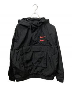 美品　SWOOSH WOVEN JACKET ハーフジップ　ナイロンジャケット 中古・古着通販】NIKE (ナイキ) Swoosh Half Zip Woven Jacket