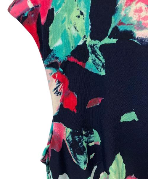 RALPH LAUREN（ラルフローレン）RALPH LAUREN (ラルフローレン) 花柄ドレス　ブラック ネイビー サイズ:180/104A 未使用品の古着・服飾アイテム