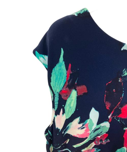 RALPH LAUREN（ラルフローレン）RALPH LAUREN (ラルフローレン) 花柄ドレス　ブラック ネイビー サイズ:180/104A 未使用品の古着・服飾アイテム