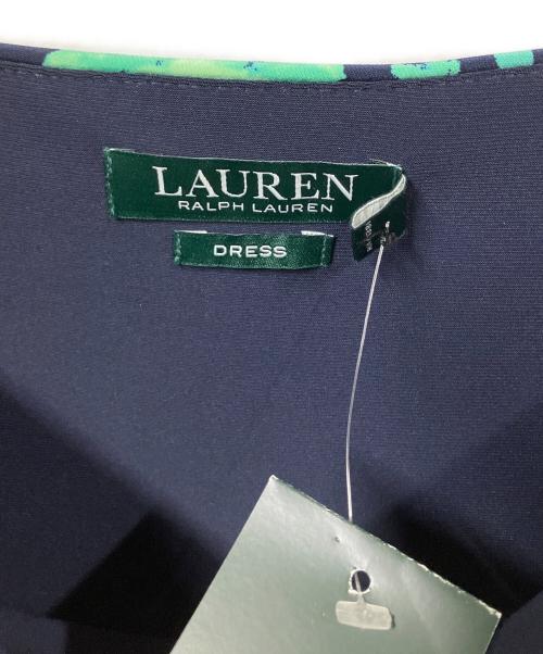 RALPH LAUREN（ラルフローレン）RALPH LAUREN (ラルフローレン) 花柄ドレス　ブラック ネイビー サイズ:180/104A 未使用品の古着・服飾アイテム