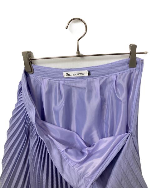 Cen.（セン）Cen. (セン) プリーツスカート パーップル パープル サイズ:40の古着・服飾アイテム