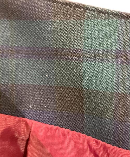 Lois CRAYON（ロイスクレヨン）Lois CRAYON (ロイスクレヨン) 切替プリーツスカート グリーン×ネイビー サイズ:2の古着・服飾アイテム