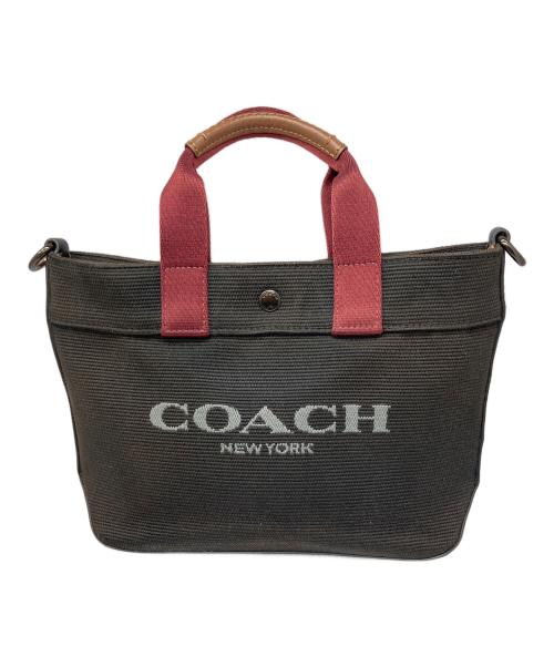 COACH（コーチ）COACH (コーチ) トート 20・カラーブロック ブラウンの古着・服飾アイテム