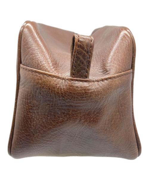 POLO RALPH LAUREN（ポロ・ラルフローレン）POLO RALPH LAUREN (ポロ・ラルフローレン) レザーバッグ ブラウン ブラウンの古着・服飾アイテム