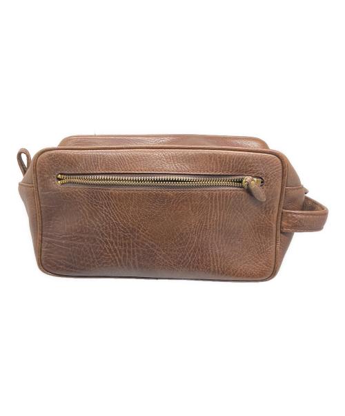 POLO RALPH LAUREN（ポロ・ラルフローレン）POLO RALPH LAUREN (ポロ・ラルフローレン) レザーバッグ ブラウン ブラウンの古着・服飾アイテム