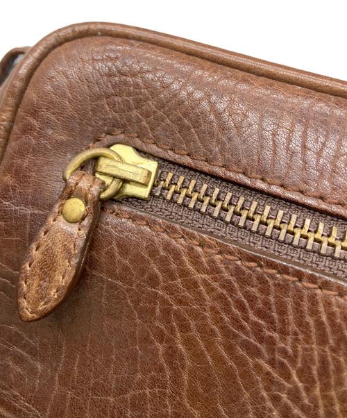 POLO RALPH LAUREN（ポロ・ラルフローレン）POLO RALPH LAUREN (ポロ・ラルフローレン) レザーバッグ ブラウン ブラウンの古着・服飾アイテム