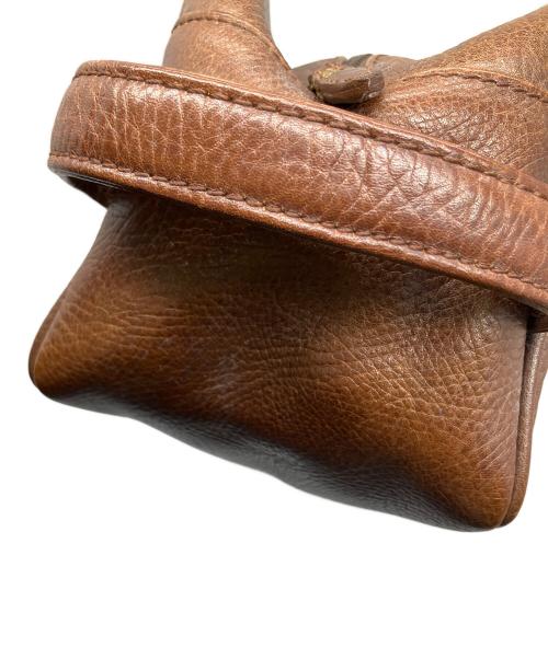 POLO RALPH LAUREN（ポロ・ラルフローレン）POLO RALPH LAUREN (ポロ・ラルフローレン) レザーバッグ ブラウン ブラウンの古着・服飾アイテム