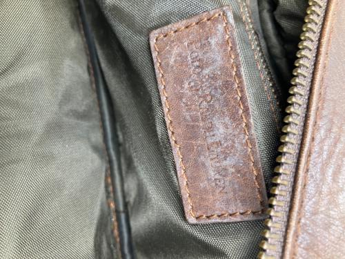 POLO RALPH LAUREN（ポロ・ラルフローレン）POLO RALPH LAUREN (ポロ・ラルフローレン) レザーバッグ ブラウン ブラウンの古着・服飾アイテム