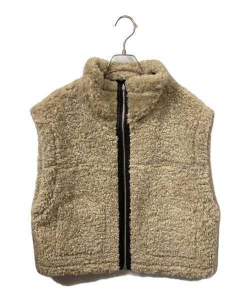 JEANASIS（ジーナシス）JEANASIS (ジーナシス) リバーシブルムートンベスト ブラック サイズ:freeの古着・服飾アイテム